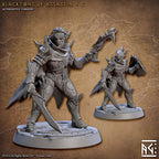 Assassin Miniatures | Blacktongue Assassins | Fantasy D&D Miniature | Artisan Guild