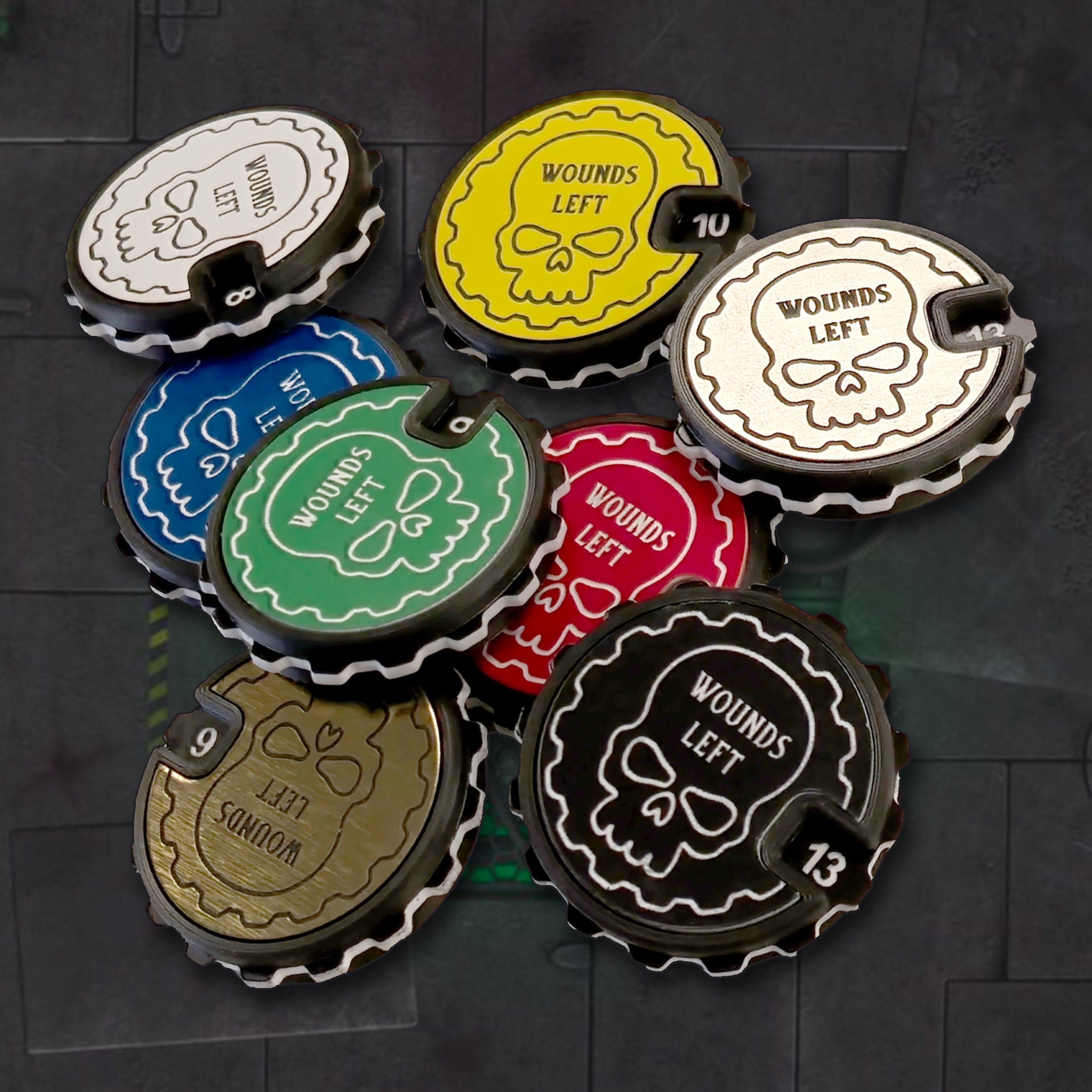 1-16 Table top Wound Tracker (Choose a Colour)