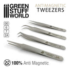Green Stuff World 100% Anti-magnetic Quartz Tweezers Set