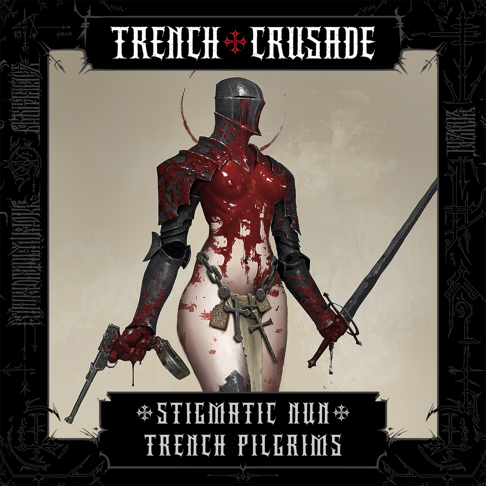 Trench Crusade - Stigmatic nun (Axe, Mace) - Trench Pilgrims