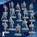 At Ease Trencher Infantry Miniatures | Imperial Soldiers | Grimdark Proxy Miniature | Ghamak