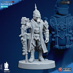 At Ease Trencher Infantry Miniatures | Imperial Soldiers | Grimdark Proxy Miniature | Ghamak