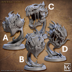 Infernal Spirit Elemental Miniatures | Temple of Ifrit | Artisan Guild
