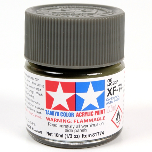Tamiya Acrylic Paint Mini XF-74 Olive Drab (JGSDF)
