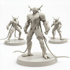 Cyberpunk Guyver Inspired Battle Creature Full Blast Form Miniatures Papsikels Resin RPG Model