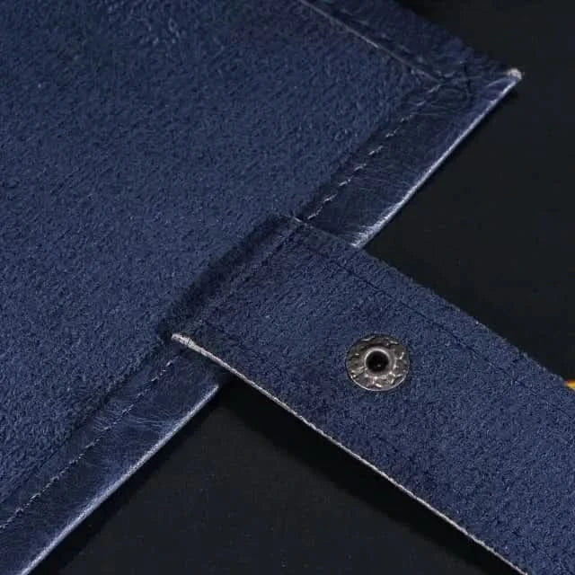 Scroll of Holding (Blue) | Vegan Leather Dice Mat