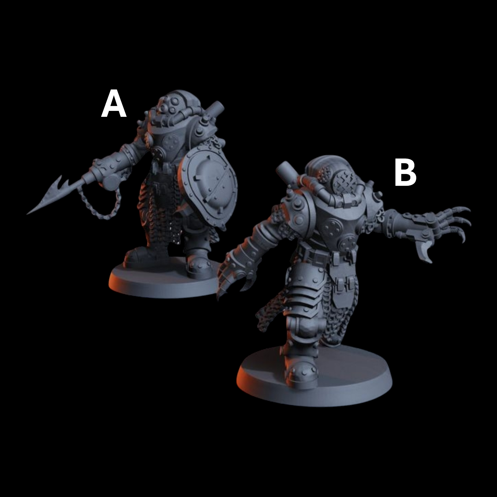 Nautical Reaver Commando Miniatures | Trench Grimdark | Diceverse