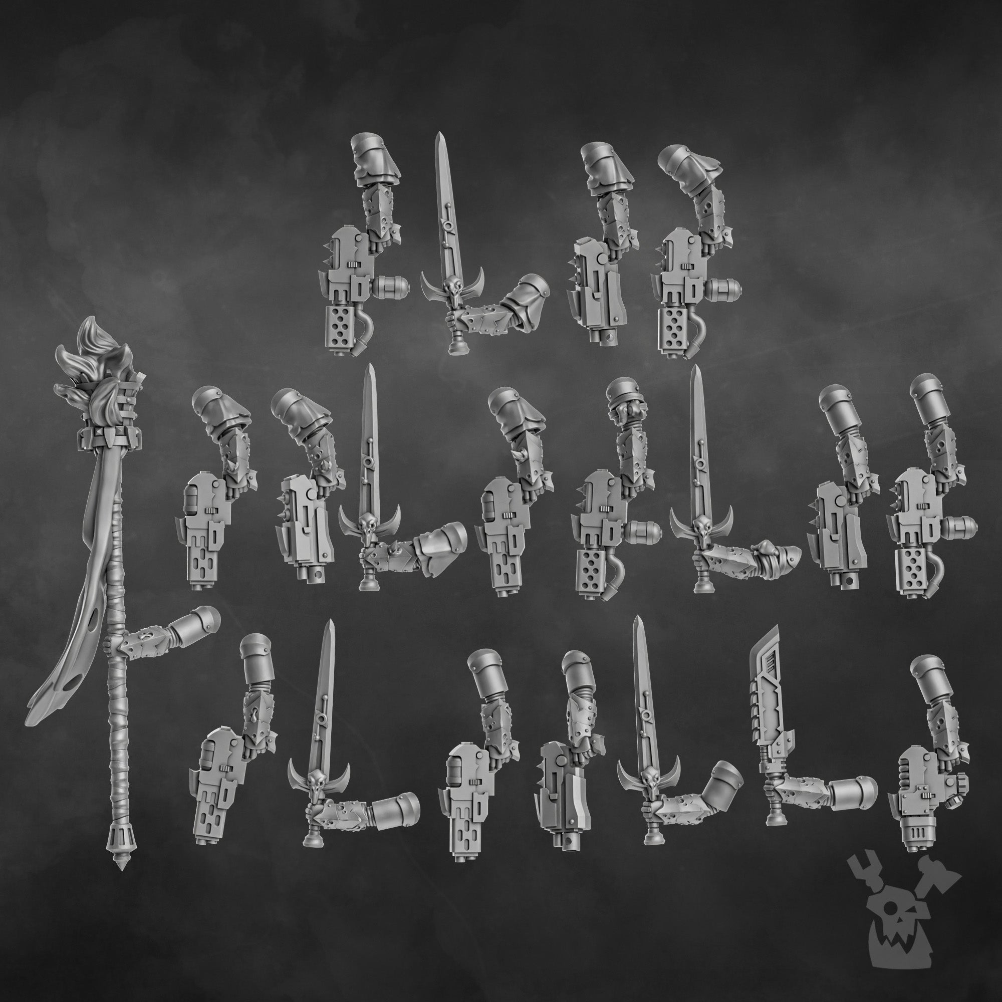 Blightshield Airborne Witch Miniatures | Grimdark Proxy Miniature | DakkaDakka