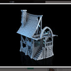 Beetroot House In Ruins - 28mm DND/Wargame/RPG Terrain