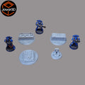 Objective Markers x4 - 28mm Wargaming Scatter Terrain Scenery Tabletop Miniature