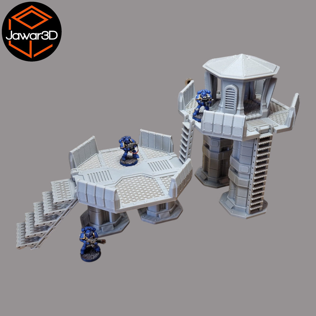 Nyxar Platforms - 28mm Wargaming Scatter Terrain Scenery Tabletop Miniature