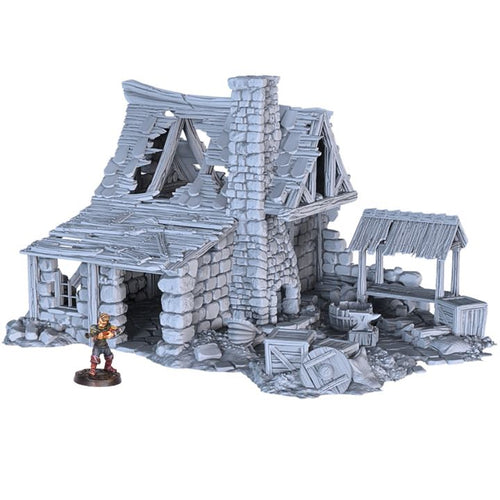 Ruined Blacksmith - 28mm DND/Wargame/RPG Terrain