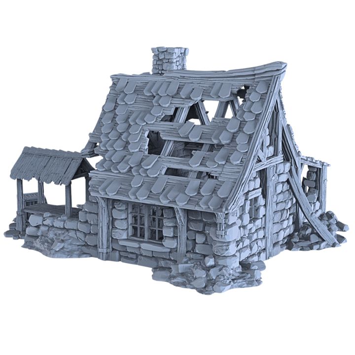 Ruined Blacksmith - 28mm DND/Wargame/RPG Terrain