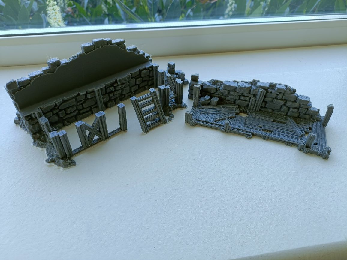 Rubble Barricades - 28mm DND/Wargame/RPG Terrain