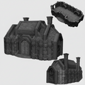 Dwarven Great Hall - 28mm DND/Wargame/RPG Terrain