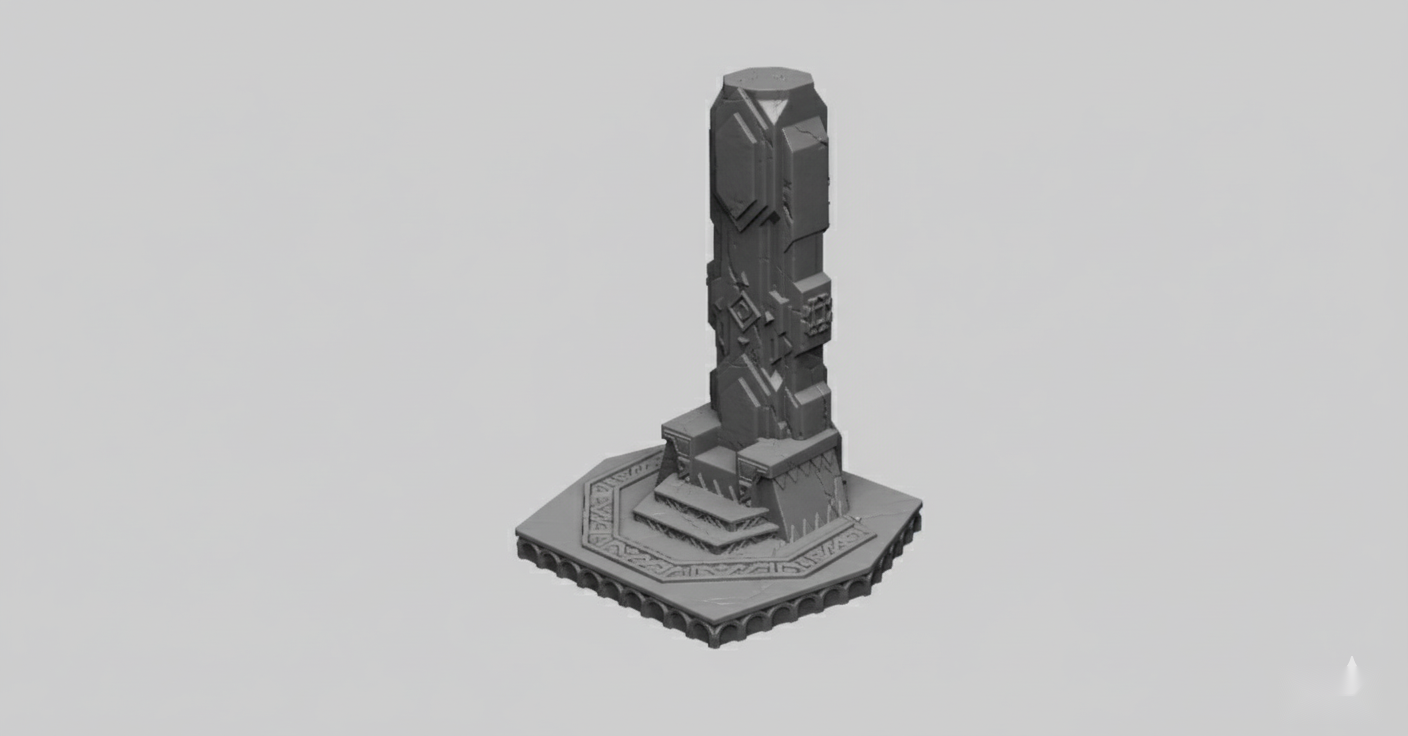 Dwarven Throne A - 28mm DND/Wargame/RPG Terrain
