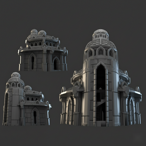 Lost City Building 2 - 28mm DND/Wargame/RPG Terrain