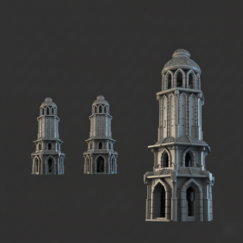 Lost City Tower 1 - 28mm DND/Wargame/RPG Terrain