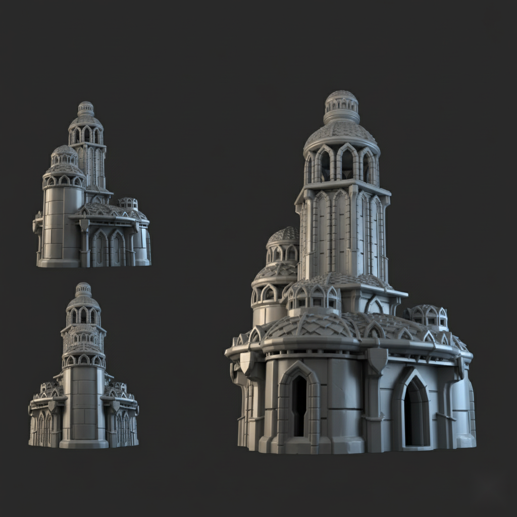 Lost City Tower 2 - 28mm DND/Wargame/RPG Terrain