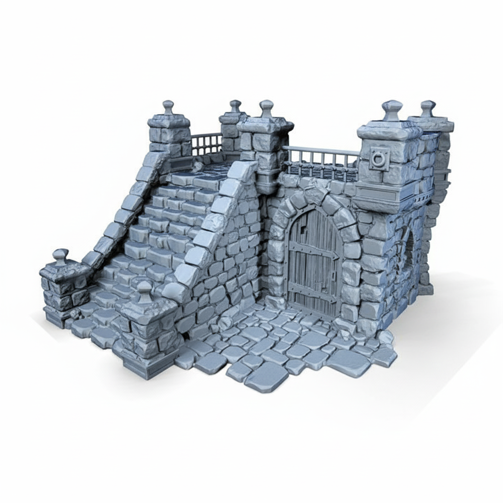 Ruined Big Platform - 28mm DND/Wargame/RPG Terrain