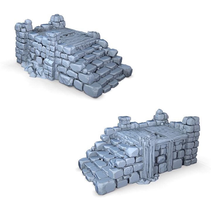 Ruined Platform - 28mm DND/Wargame/RPG Terrain