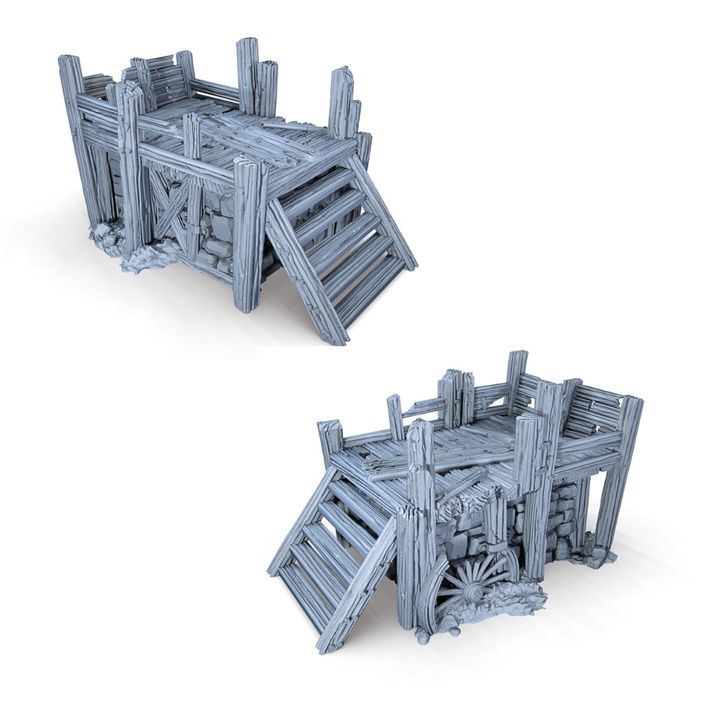 Ruined Platform - 28mm DND/Wargame/RPG Terrain