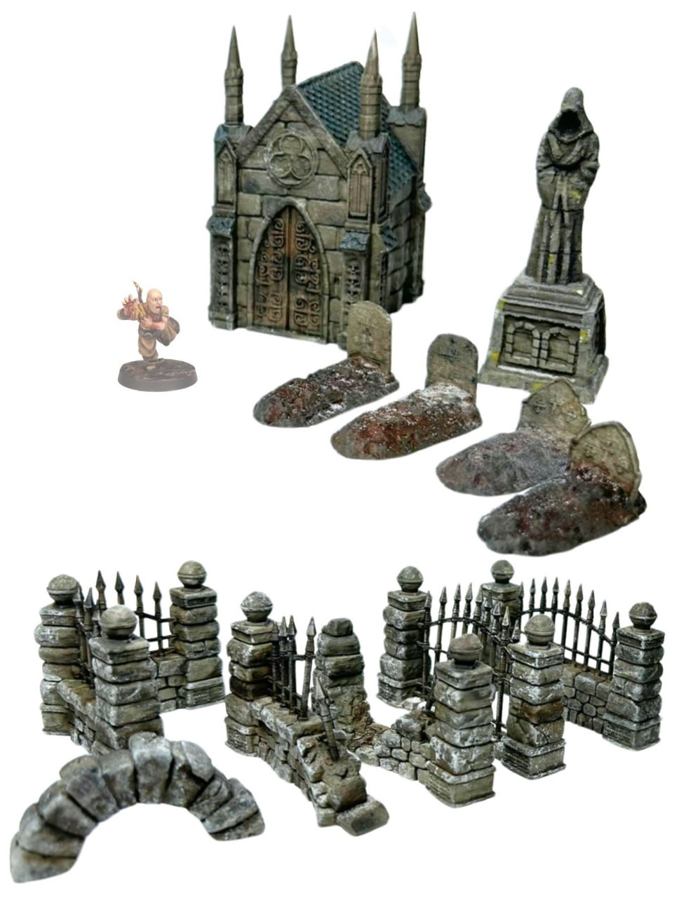 Cemetery Set - 28mm Tabletop Terrain