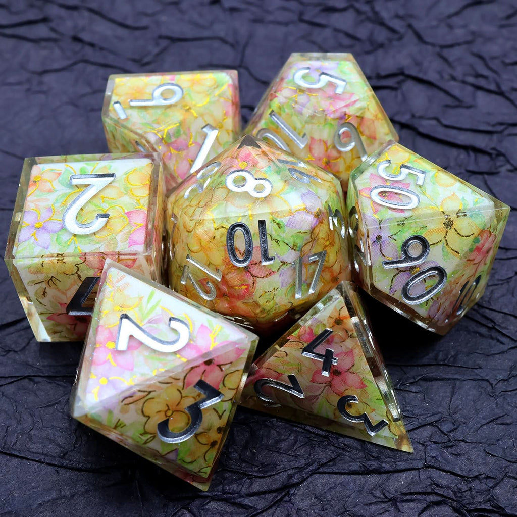 Feywild Bloom | Art Core Dice | 7 Piece Set