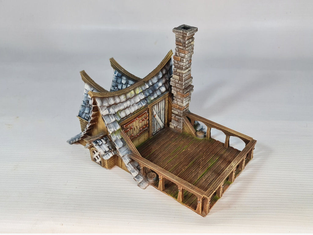 River Masters Hut - 28mm DND/Wargame/RPG Terrain