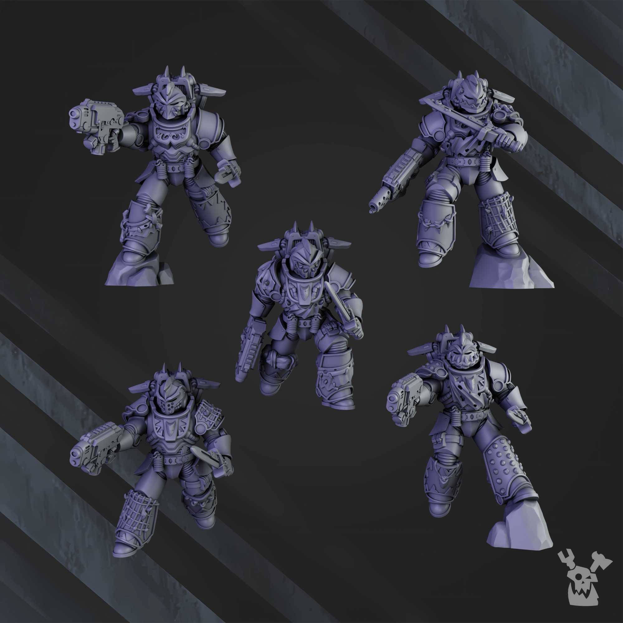 White Megalodon Clan Storm Squad | Battle Brothers | DakkaDakka