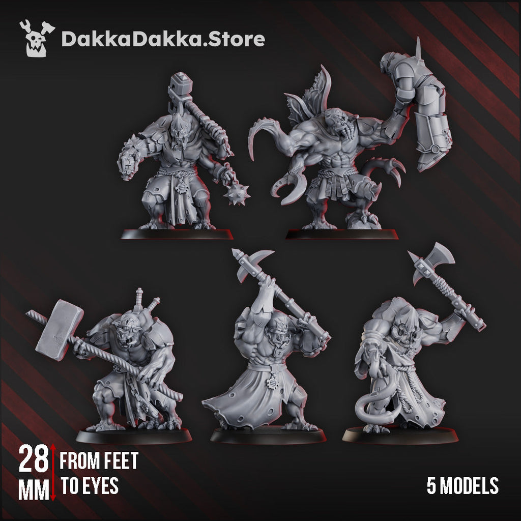 Amalgamants of the Cosmic Harvester Miniatures | Grimdark Proxy Miniature | DakkaDakka
