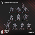 Liquidation Team of the Cosmic Harvester Miniatures | Grimdark Proxy Miniature | DakkaDakka
