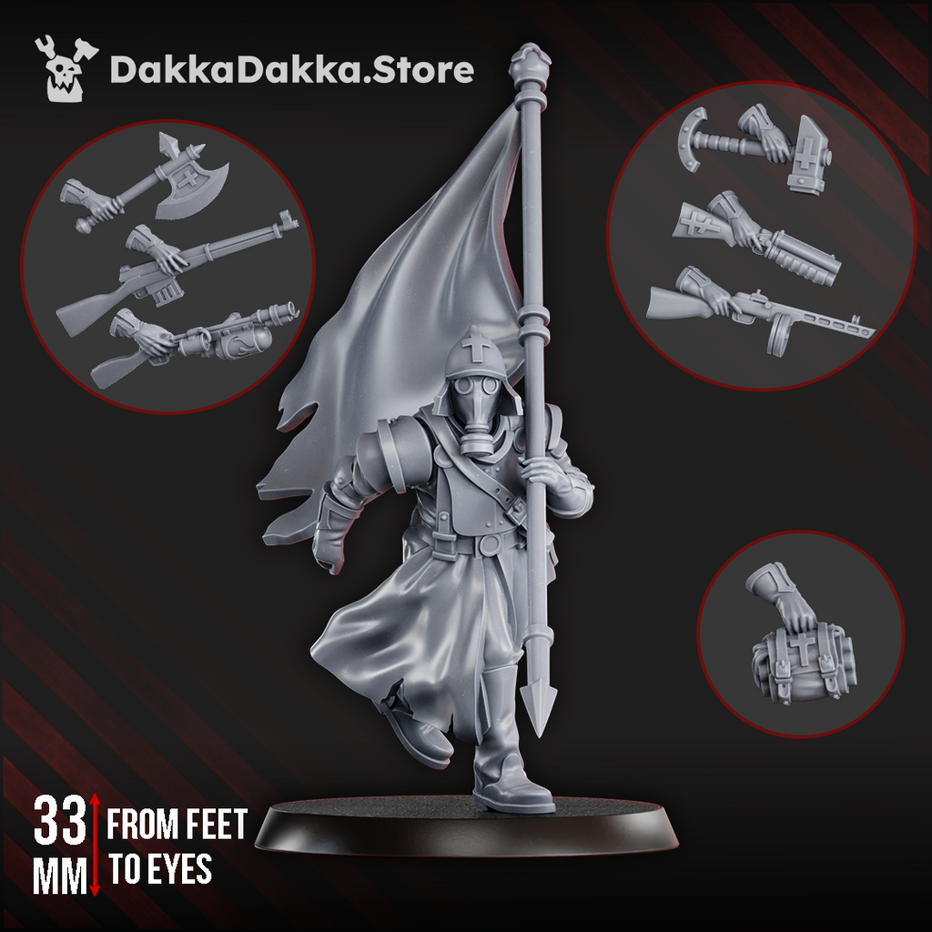 Choragiew Bearer of the Standard | Trench Grimdark | Steel Union | DakkaDakka