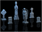 Graveyard Set - 28mm DND/Wargame/RPG Terrain