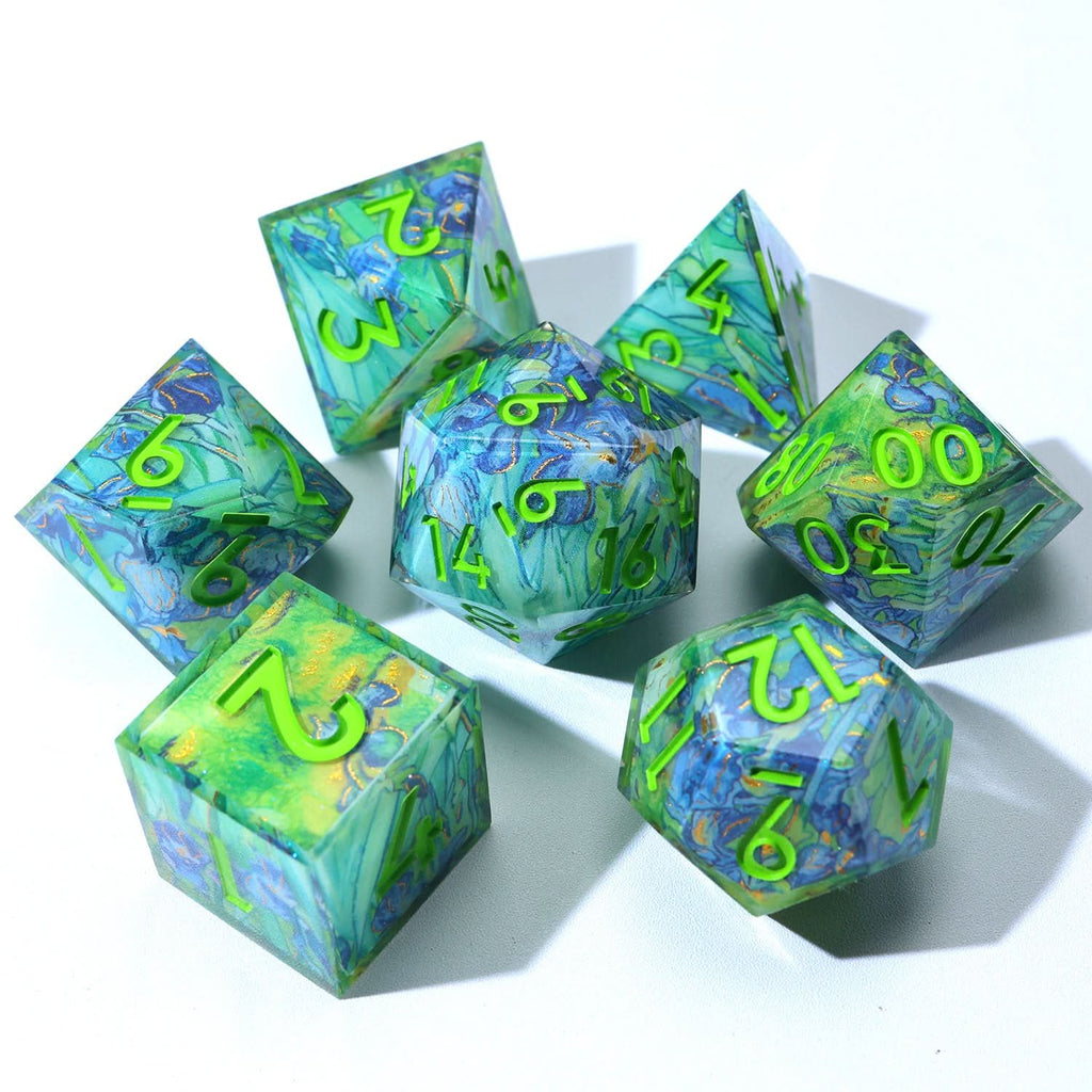 Bluemorn Grove | Art Core Dice | 7 Piece Set