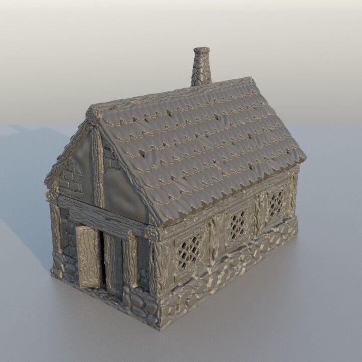 Medieval Scenery - Commoner House 28mm DND/Wargame/RPG Terrain