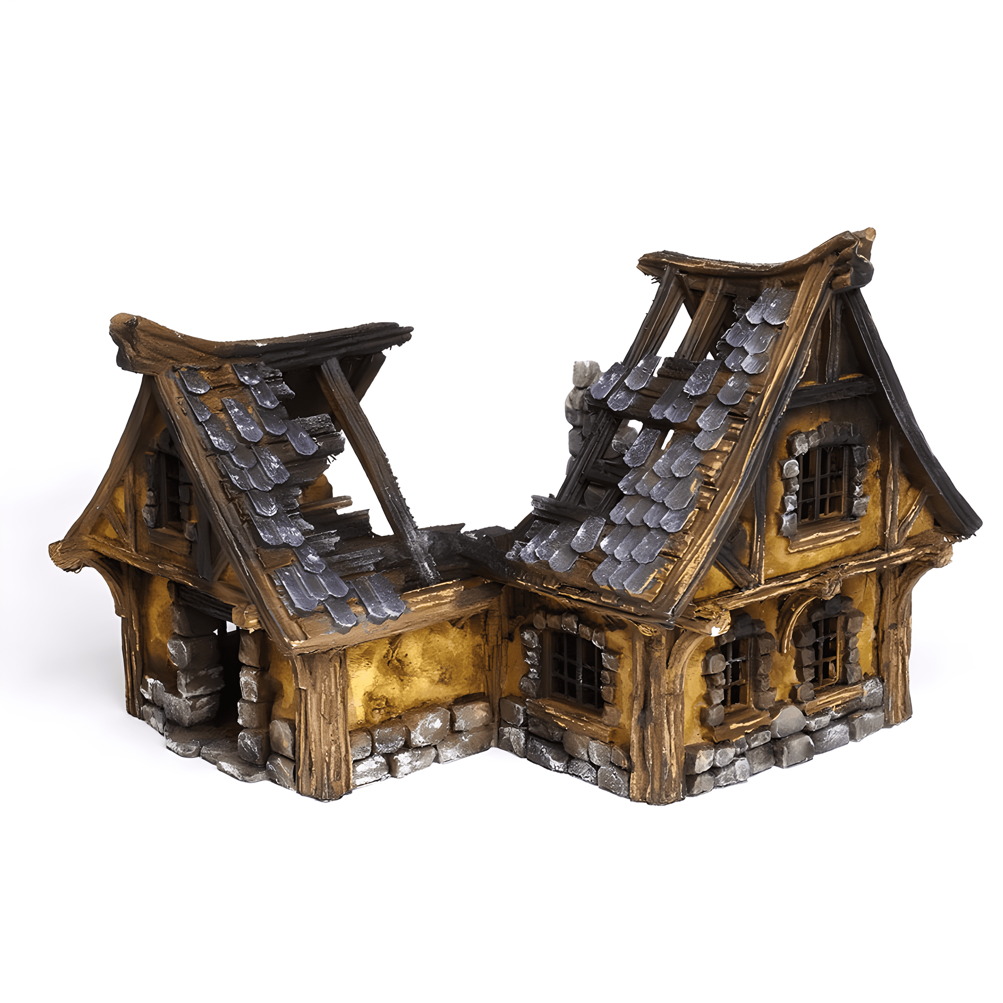 Ruined Medieval House B - 28mm DND/Wargame/RPG Terrain