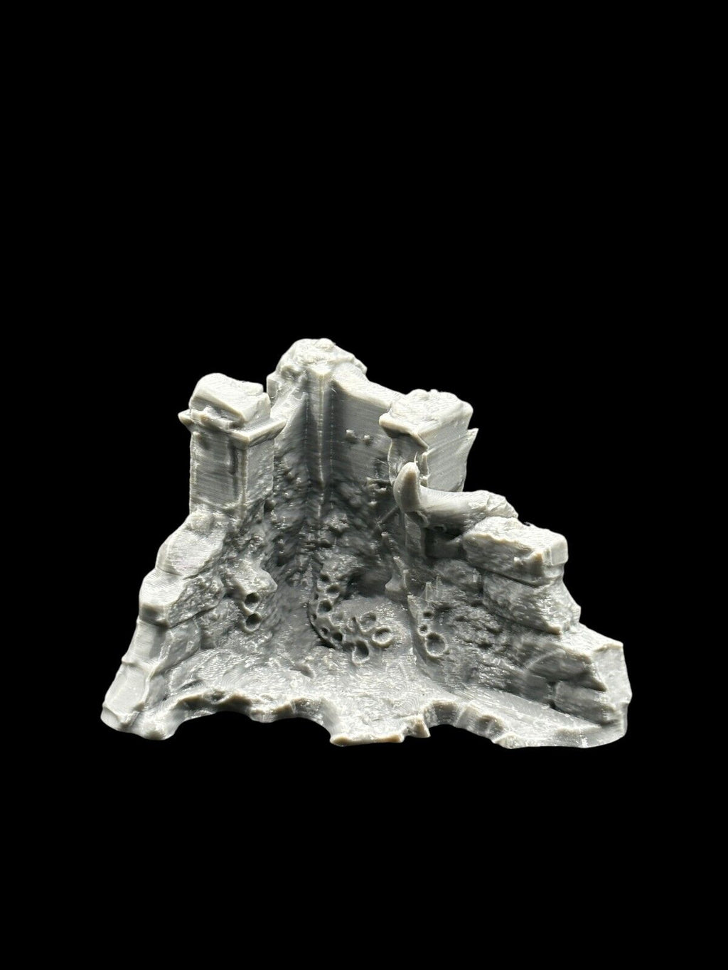 Small Infected Ruins Terrain Sci Fi Tabletop Scenery 3D Printed 3 pcs