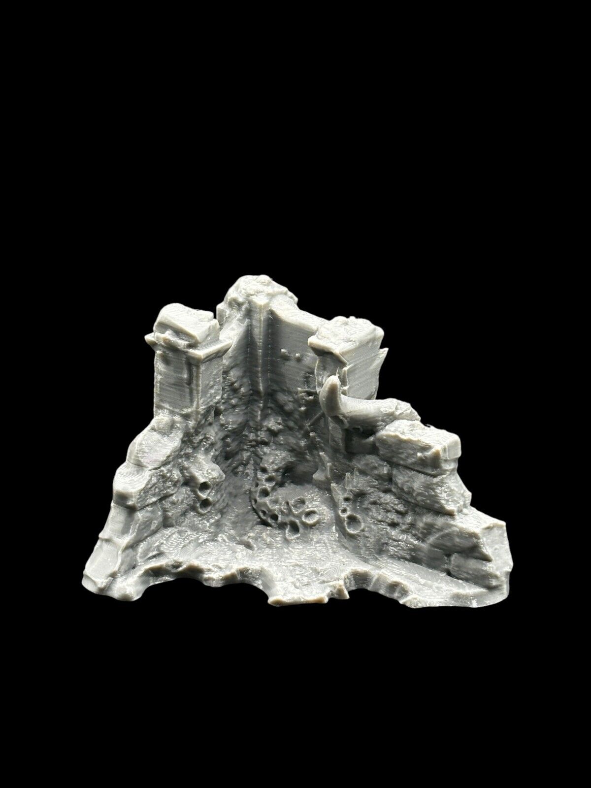 Small Infected Ruins Terrain Sci Fi Tabletop Scenery 3D Printed 3 pcs