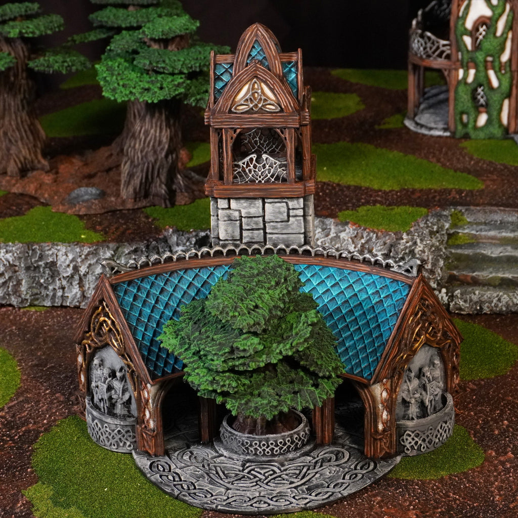 Elven Council Chamber - 28mm DND/Wargame/RPG Terrain