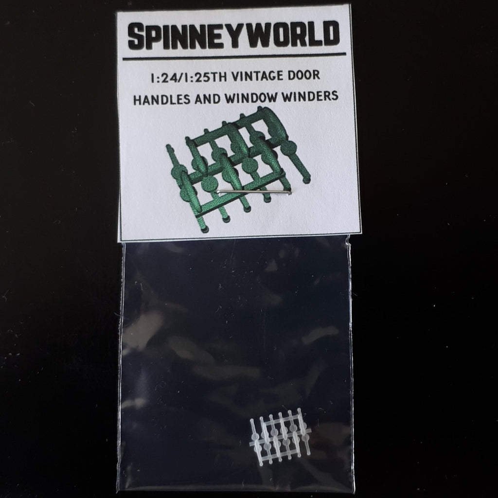 Interior car door handle and window winders