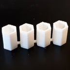 OO Hexagonal Concrete Bins 4 pack