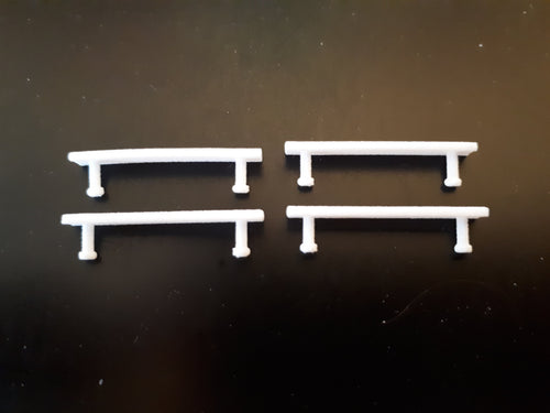 1:76th Modern metal benches