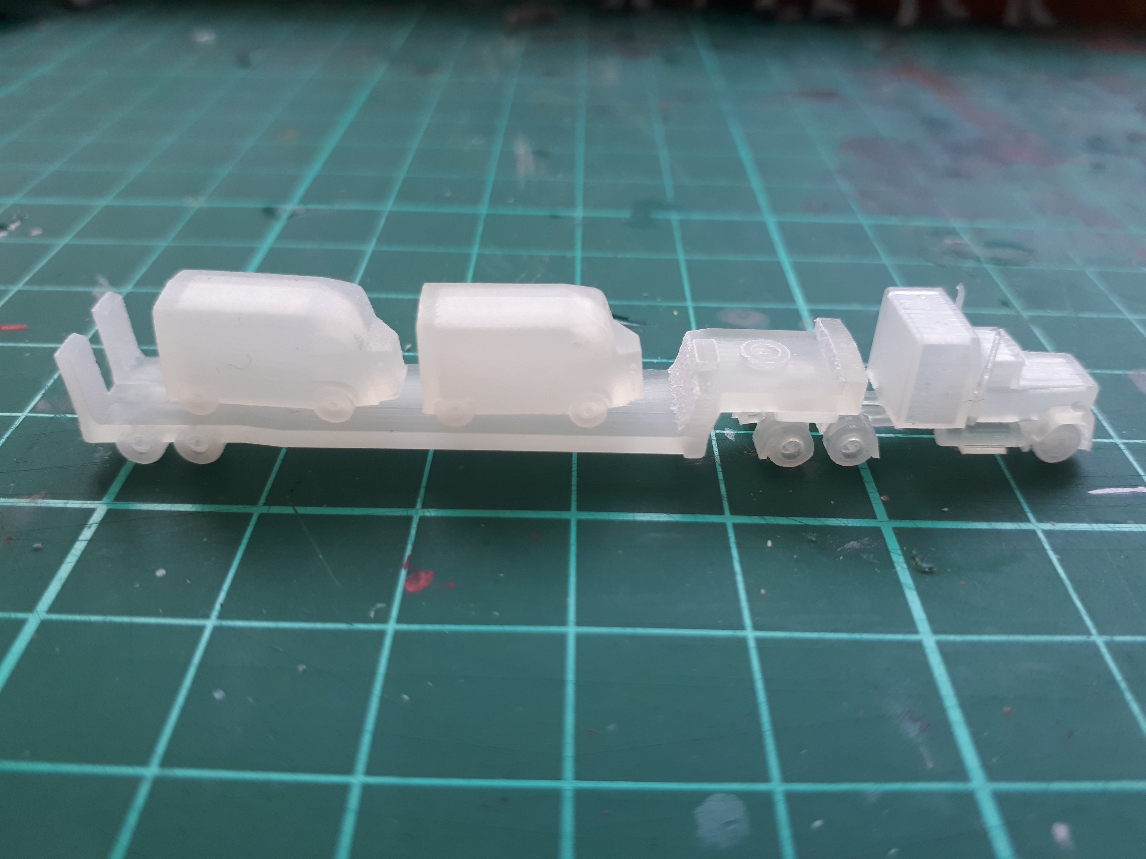 6mm (1:285) 48 foot flat low loader trailer