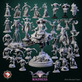 Dungeons and Dragons Models - Many-eyed madness - Set by White Werewolf Tavern
