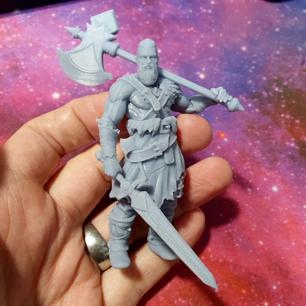Thundar Northwolf - Dwarf Cleric -  32mm / 75mm Scale Miniature