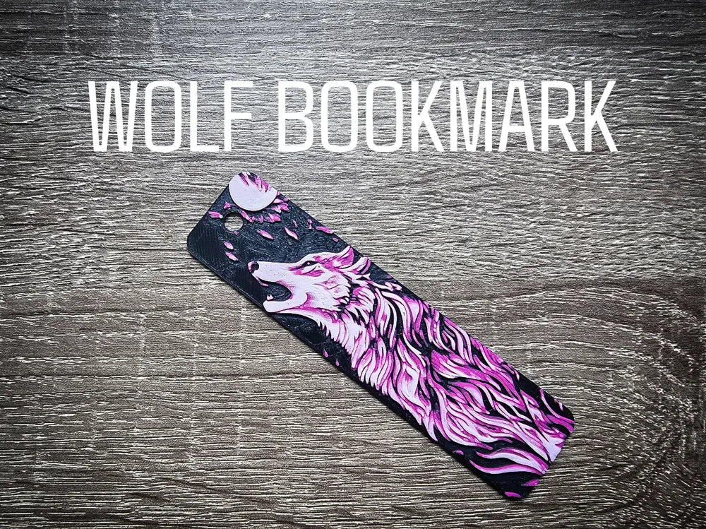 Pink Wolf Bookmark
