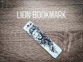 Monochrome Lion Bookmark