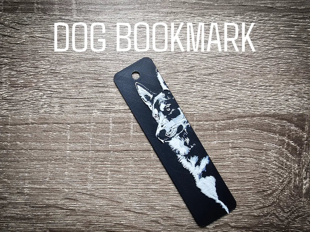 Black and White Dog Bookmark