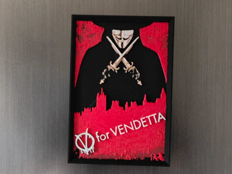 V for Vendetta Movie Fridge Magnet